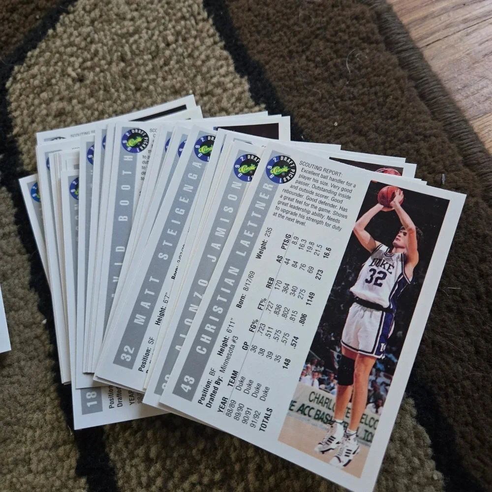 1992 Classic Draft Picks Basketball Card Set Shaquille O'Neal Rookie Shaq 1-100